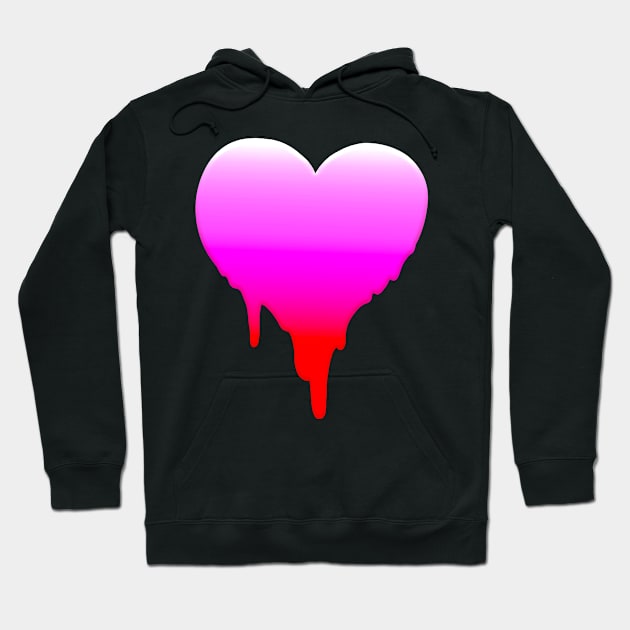 MELTY HEART GRADIENT GREETING CARD Hoodie by KO-of-the-self